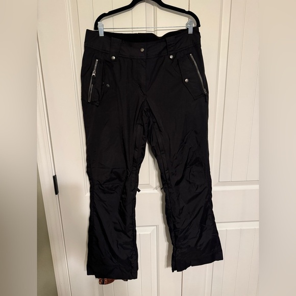 Powder room size large ski snowboard pants black- EUC - Picture 1 of 7